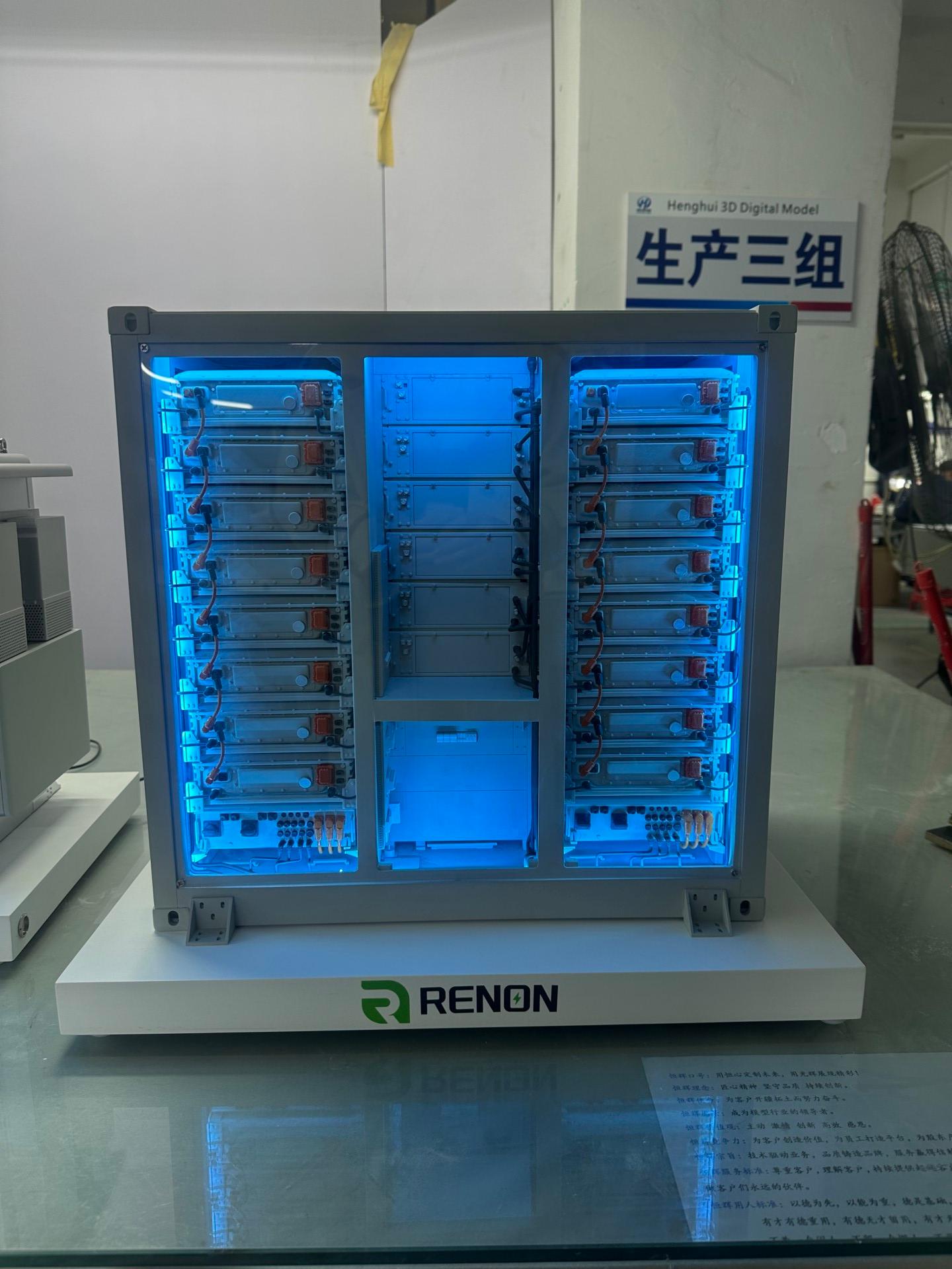 储能集装箱展示模型制作厂家 新能源储能模型定制