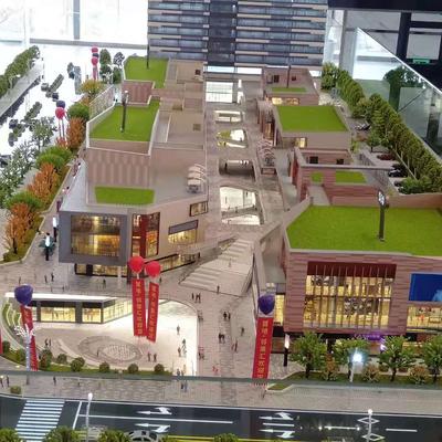 城市步行街规划沙盘模型