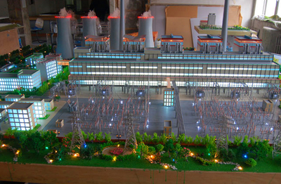 石家莊火力發(fā)電廠模型1-火電沙盤模型制作廠家