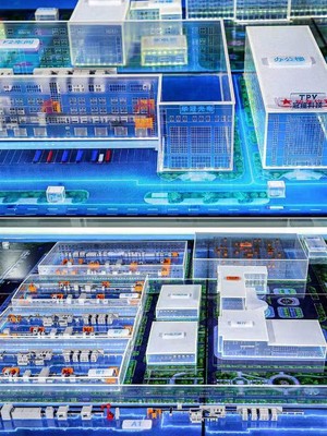 冠捷科技工業(yè)園LED屏沙盤模型制作廠家-展廳模型