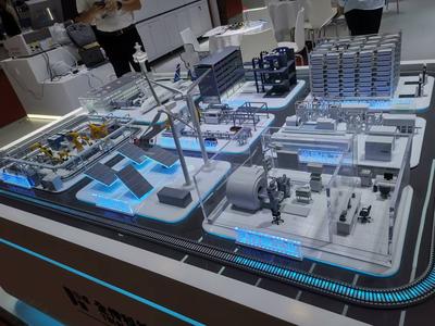 微電網(wǎng)系統(tǒng)演示沙盤模型制作廠家 風光儲一體化微電網(wǎng)沙盤