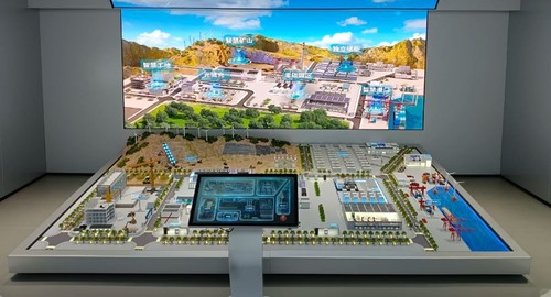 智慧能源沙盤模型制作 新能源展廳互動沙盤定制工廠