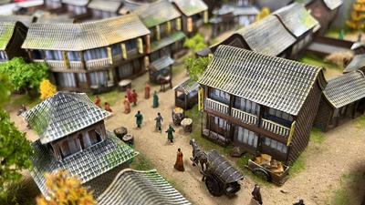 复古微缩场景模型