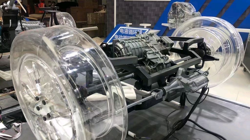 电动汽车的驱动系统展示模型,汽车设备模型制作商