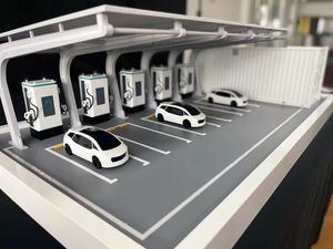 新能源充电站模型制作厂家,汽车充电桩模型展示制作