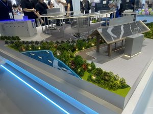 新能源充电站模型制作厂家  模型定制工厂