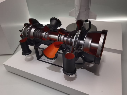 渦輪發(fā)動(dòng)機(jī)模型制作廠家 航空設(shè)備剖面教學(xué)展示模型定制