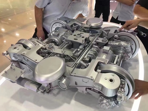 高速列车转向架系统展示模型,交通机械设备模型制作工厂