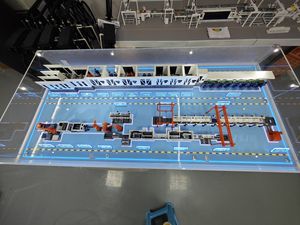 鋰電極片涂布機微型演示模型,電池產(chǎn)線模型制作工廠