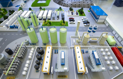 污水處理沙盤模型制作廠家-展廳模型定制工廠