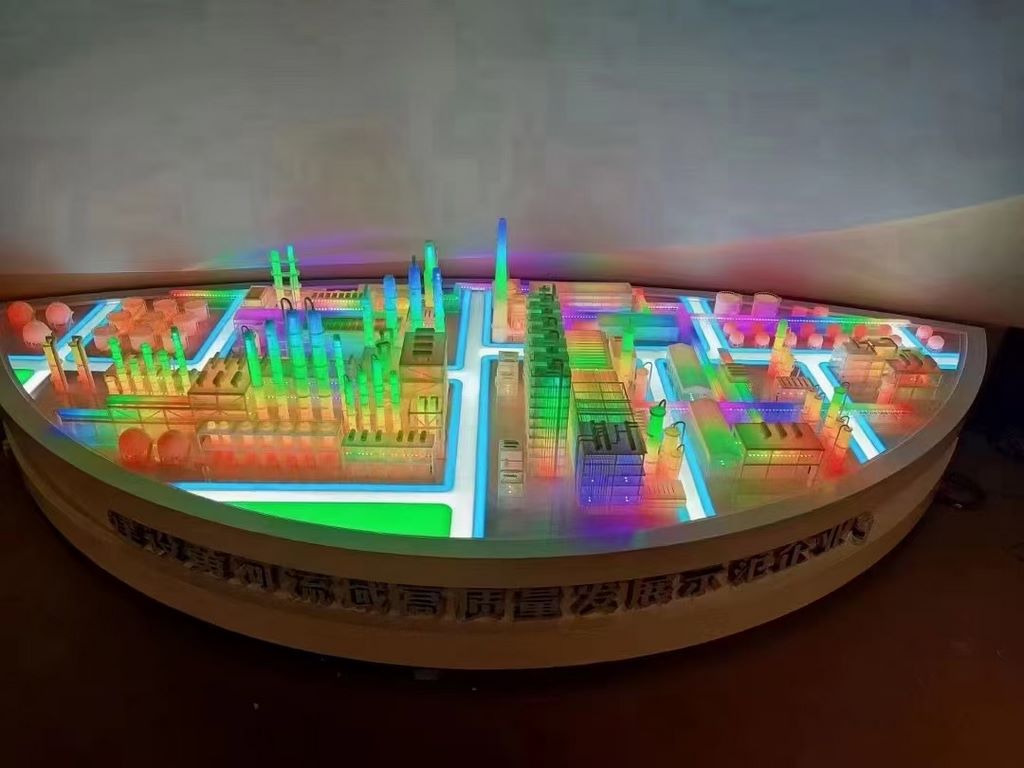 Urban Planning Scale Model with Light System