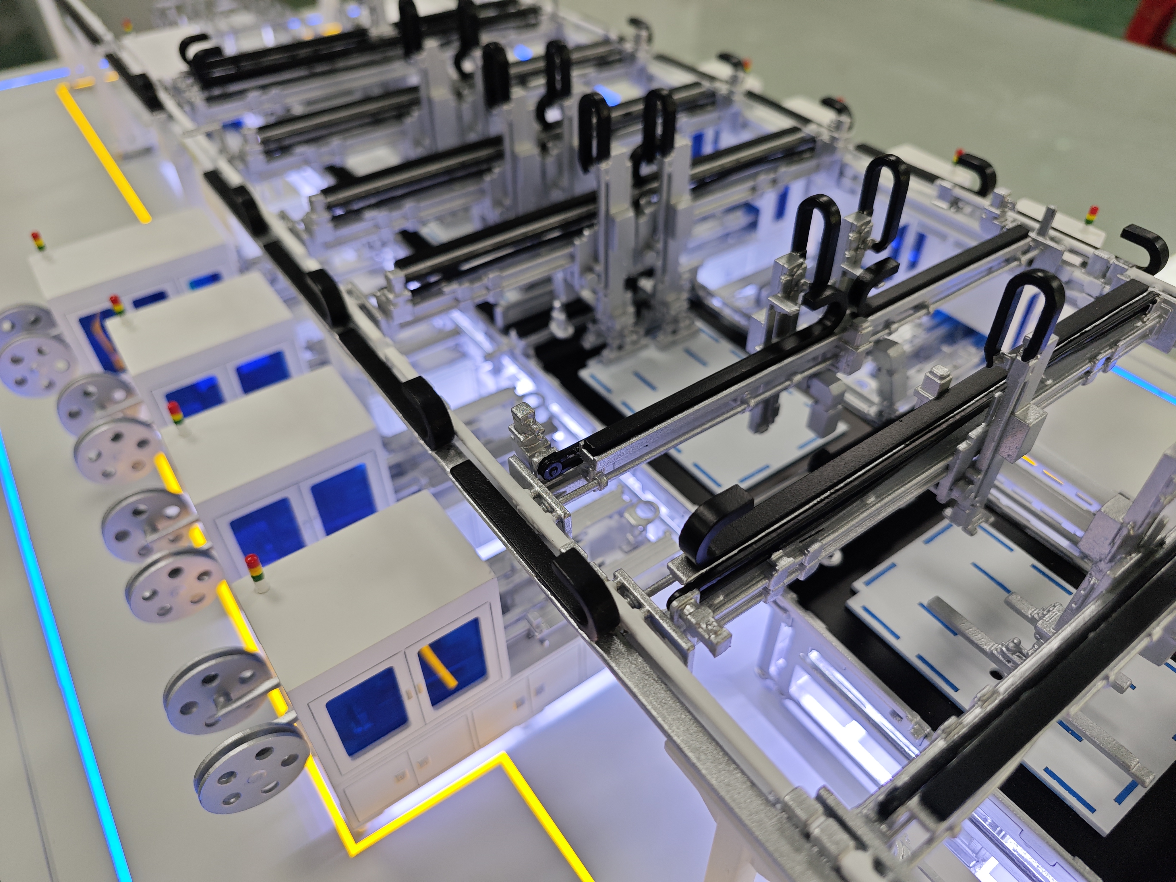Production line sand table model
