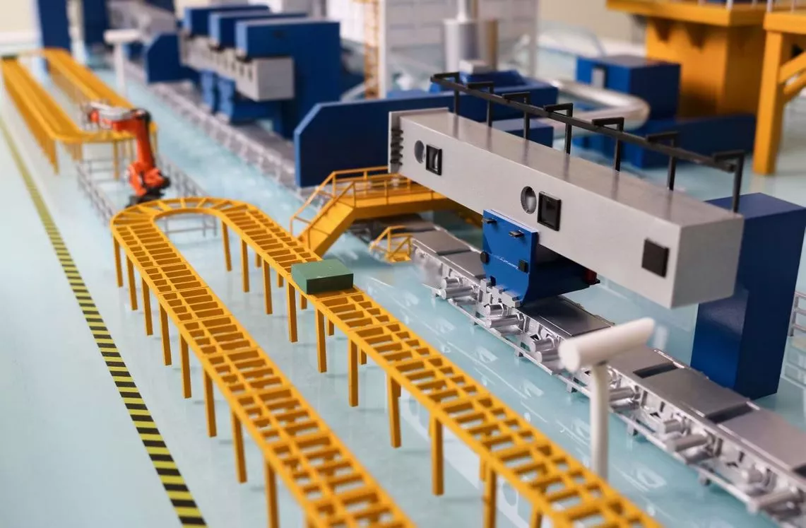 Industrial sand table model