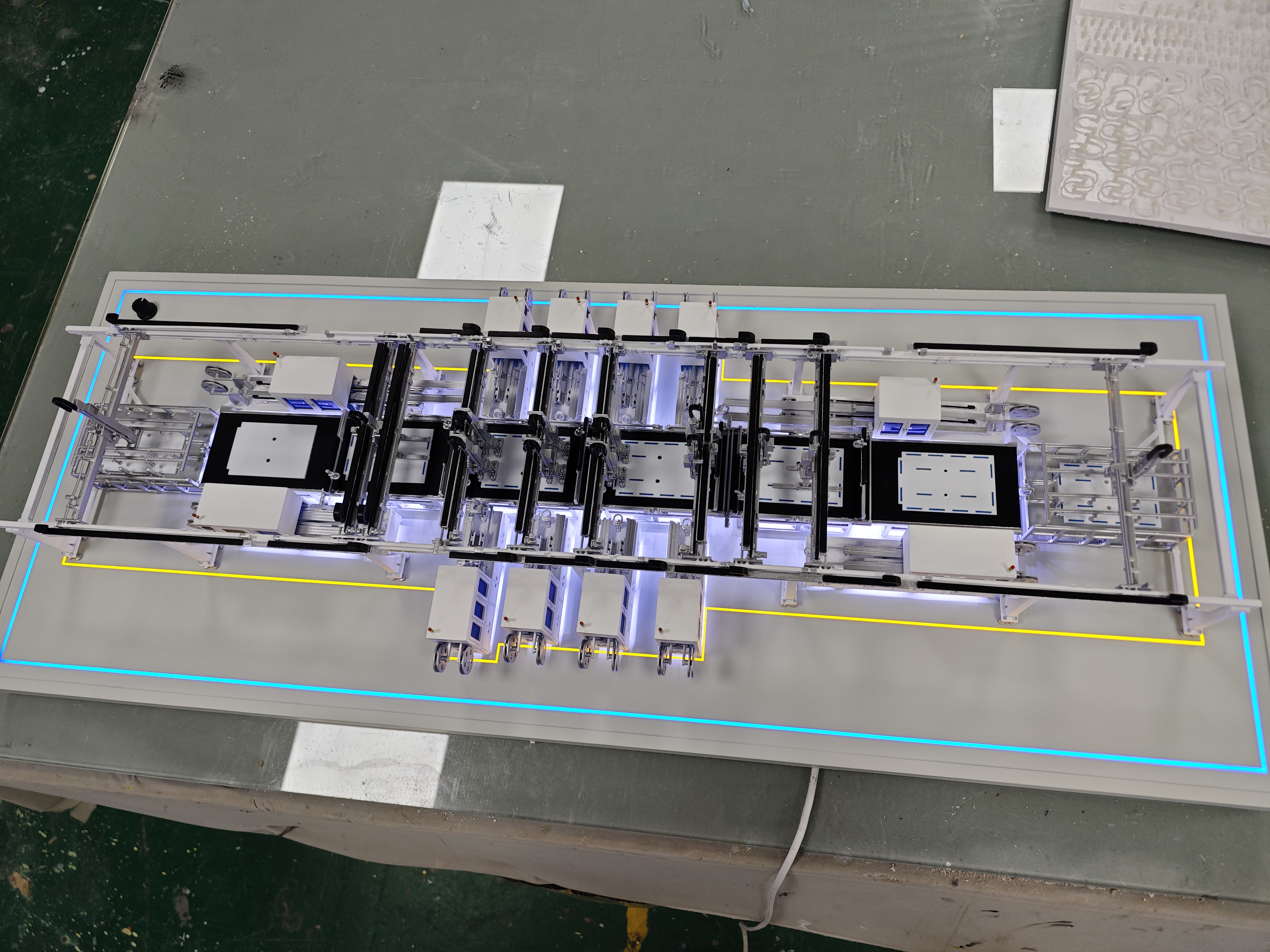 Production line sand table model