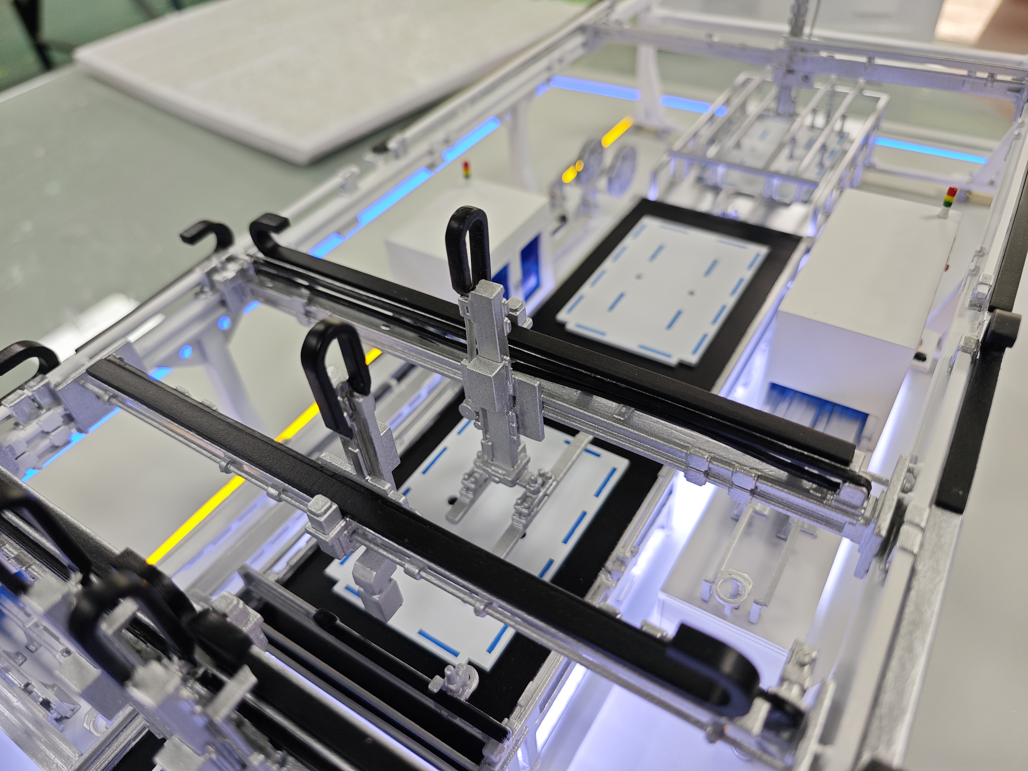 Production line sand table model