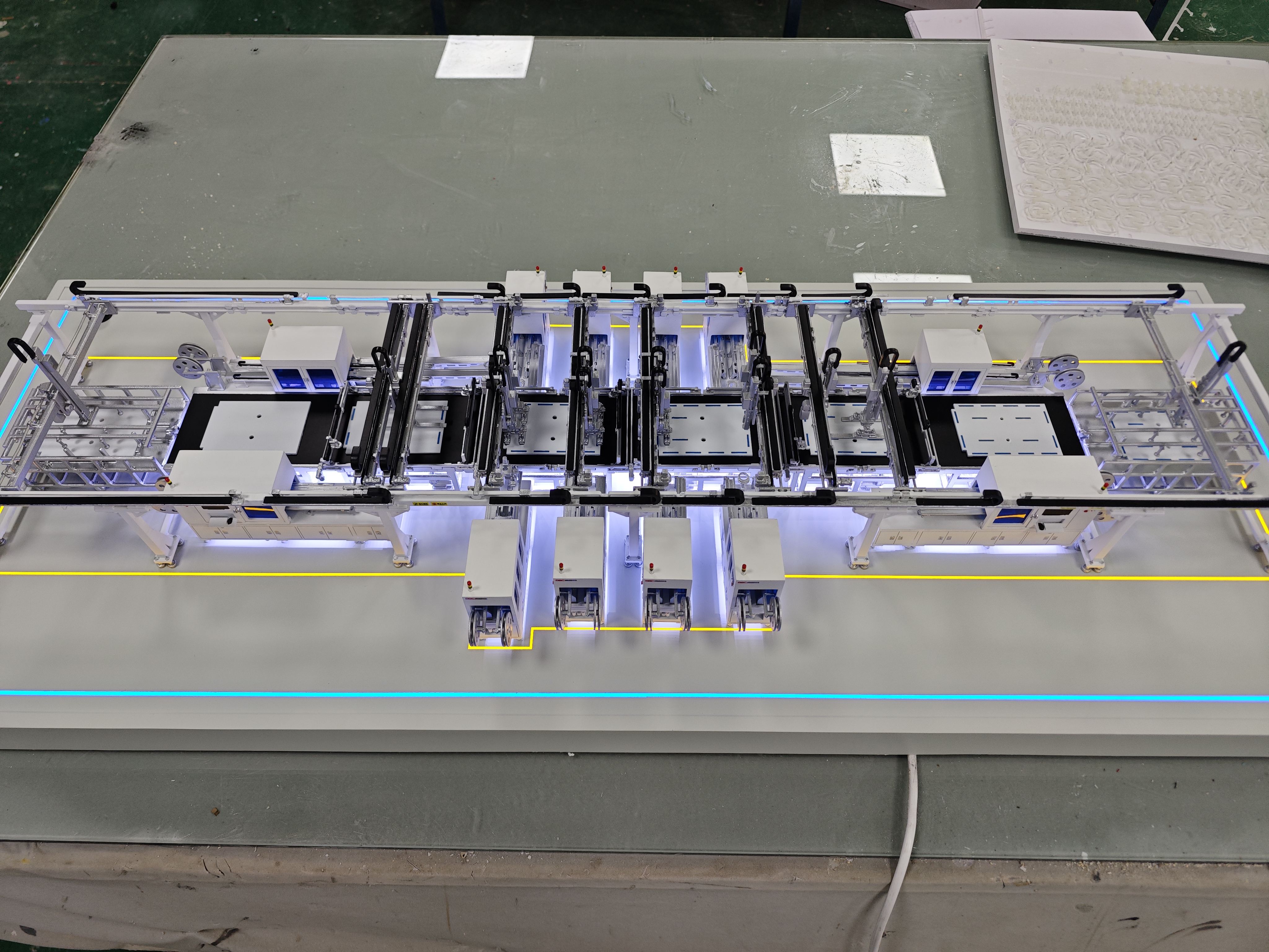 Production line sand table model