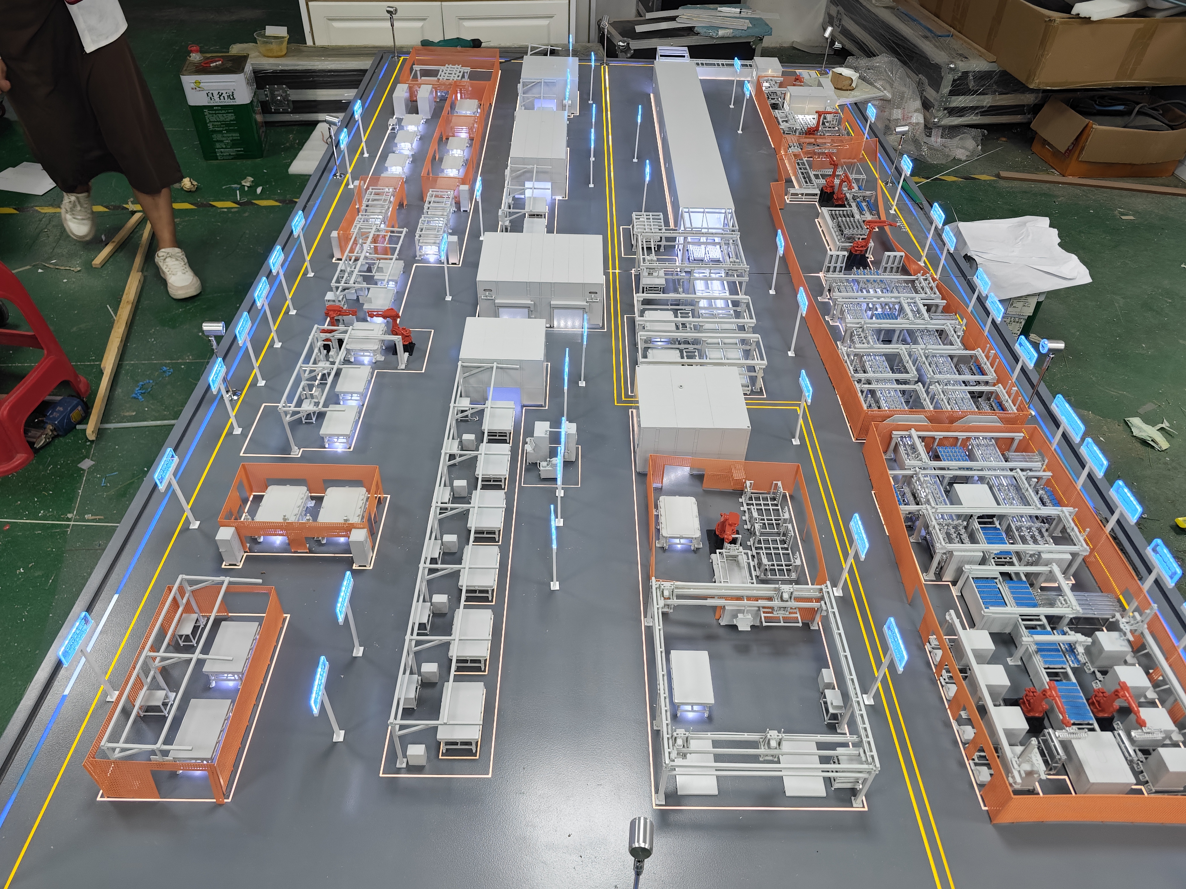 Industrial equipment production line sand table