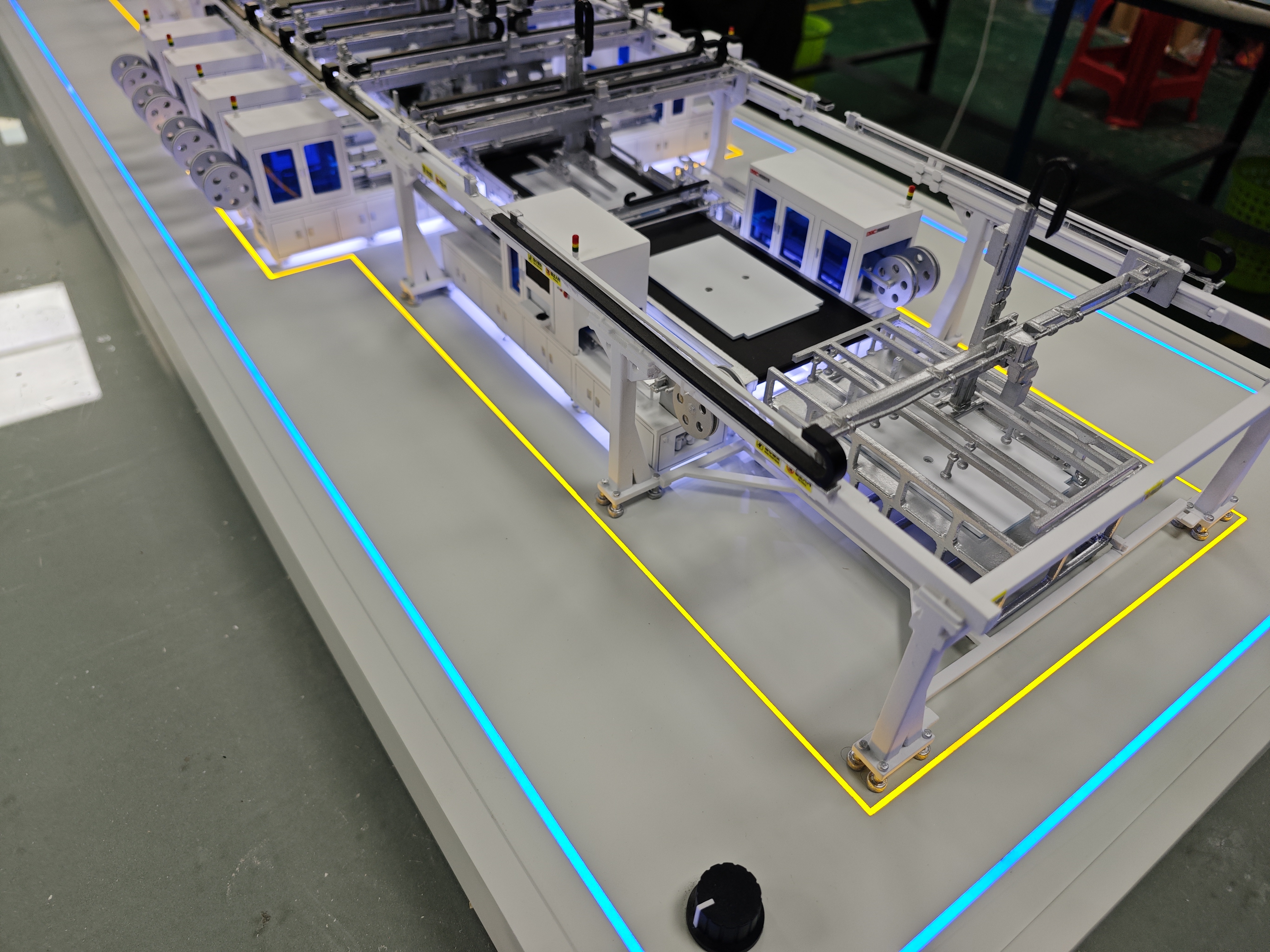 Production line sand table model