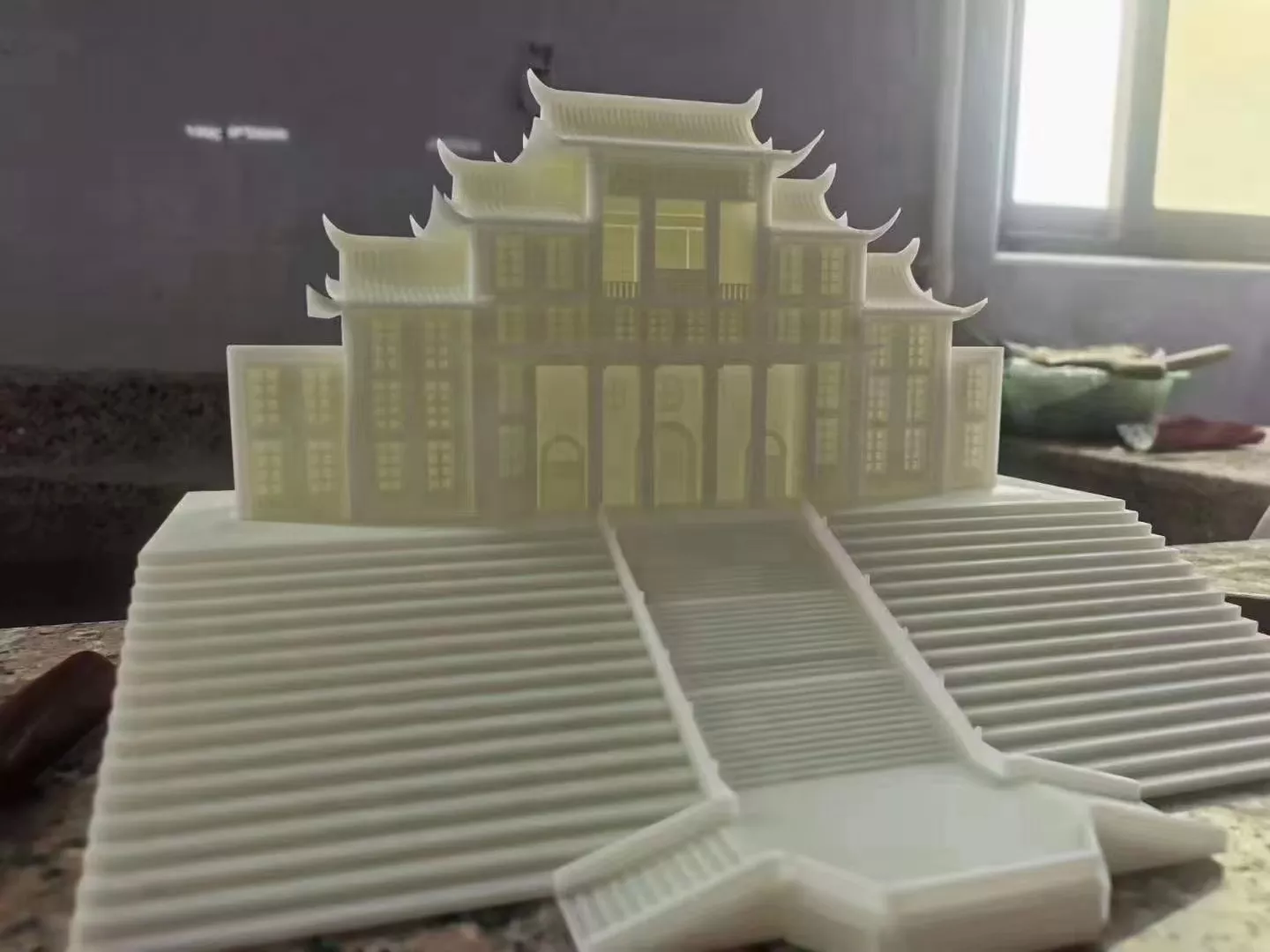 Architectural Sand Table Model for Temple