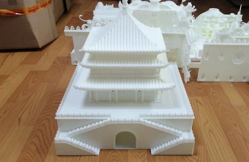 Baishu Architecture Sand Table Model
