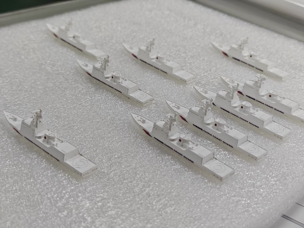 小型海警船模型制作厂家 批量海警船展示模型定制工厂