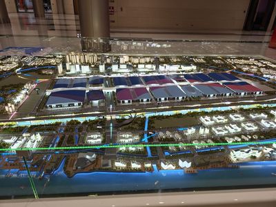 电池展厅布局缩略图模型制作厂家，展示模型定制工厂