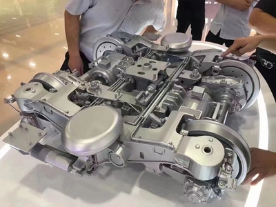 高速列车转向架系统展示模型,交通机械设备模型制作工厂