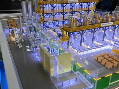 工业工厂沙盘模型